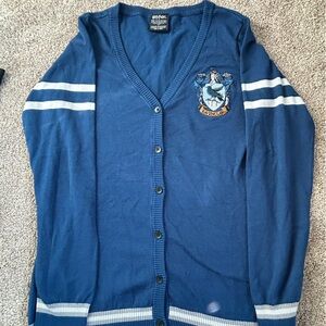 Womens Harry Potter Ravenclaw Cardigan Sweater Size Large